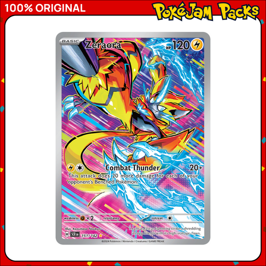 Zeraora - 151/142 - Illustration Rare - Stellar Crown - Pokemon Card