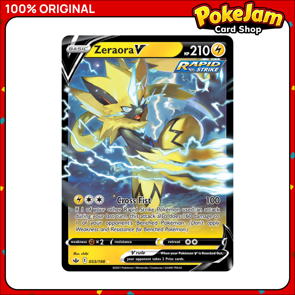 Zeraora V - 053/198 - Ultra Rare - Sword & Shield: Chilling Reign - Pokemon TCG