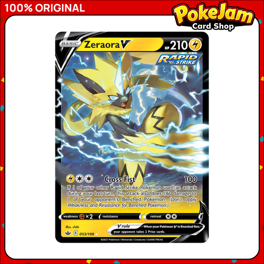 Zeraora V - 053/198 - Ultra Rare - Sword & Shield: Chilling Reign - Pokemon TCG