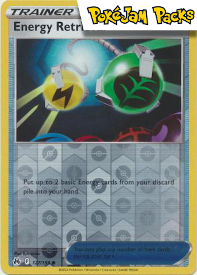 Energy Retrieval - 127/159 - Common Reverse Holo - Crown Zenith - Pokémon TCG