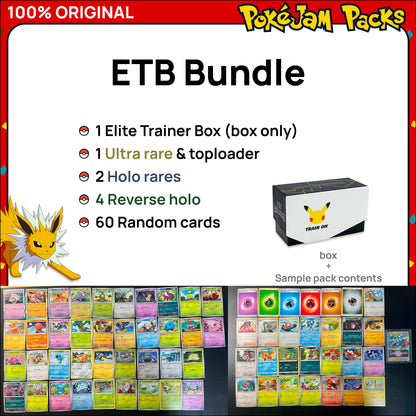 Pokémon Card Bundles - 40+ Authentic Card Pack with Guaranteed Rare - Perfect for Gifts & Collectors