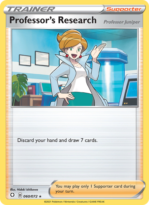 Professor's Research (Professor Juniper) 60/72 - Cosmos Holo - Shining Fates - Pokemon Card