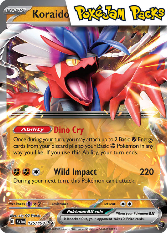 Koraidon ex - 125/198 - Ultra Rare - Scarlet & Violet (Base Set) - Pokémon TCG