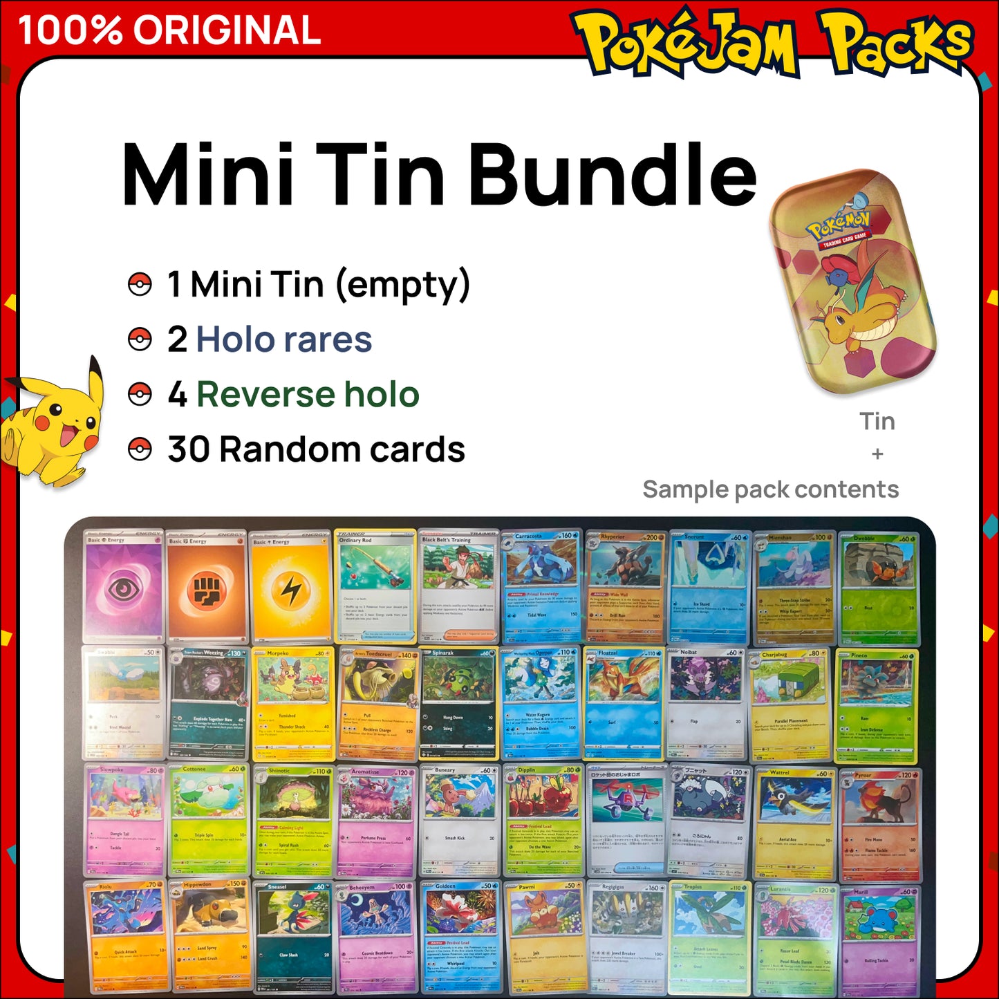 Pokémon Card Bundles - 40+ Authentic Card Pack with Guaranteed Rare - Perfect for Gifts & Collectors