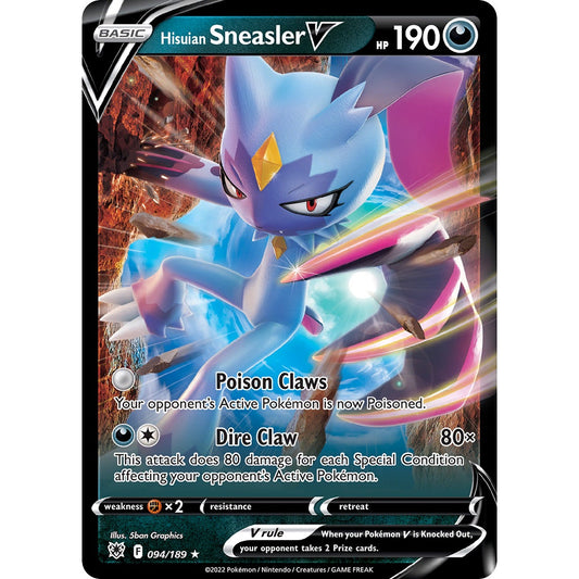 Hisuian Sneasler V - 094/189 - Ultra Rare - Sword & Shield: Astral Radiance - Pokémon TCG