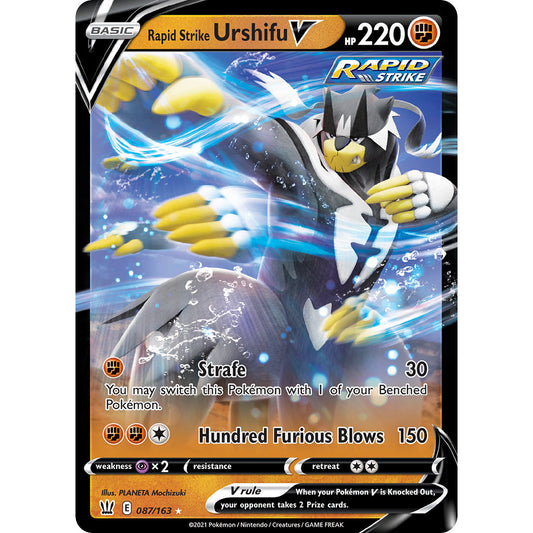 Rapid Strike Urshifu V - 87/163 - Ultra Rare - Sword & Shield: Battle Styles - Pokémon TCG