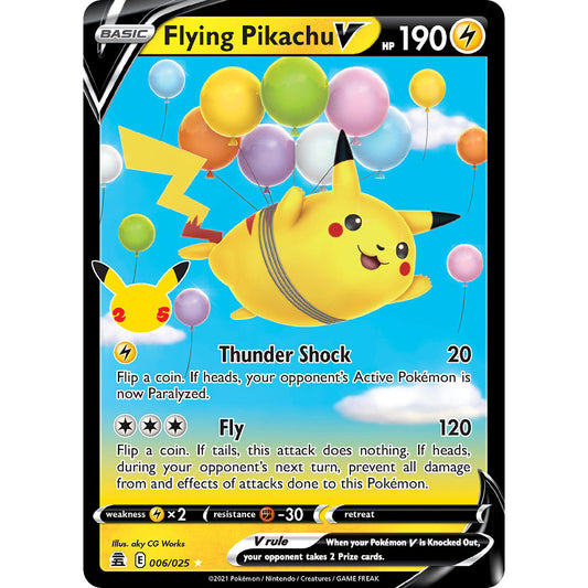Flying Pikachu V - 6/25 - Ultra Rare - Celebrations - Pokemon TCG