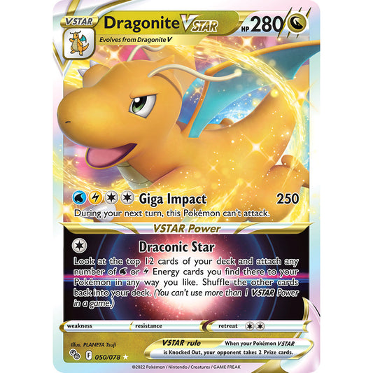 Dragonite VSTAR - 050/078 - Ultra Rare - Pokemon Go - Pokemon TCG