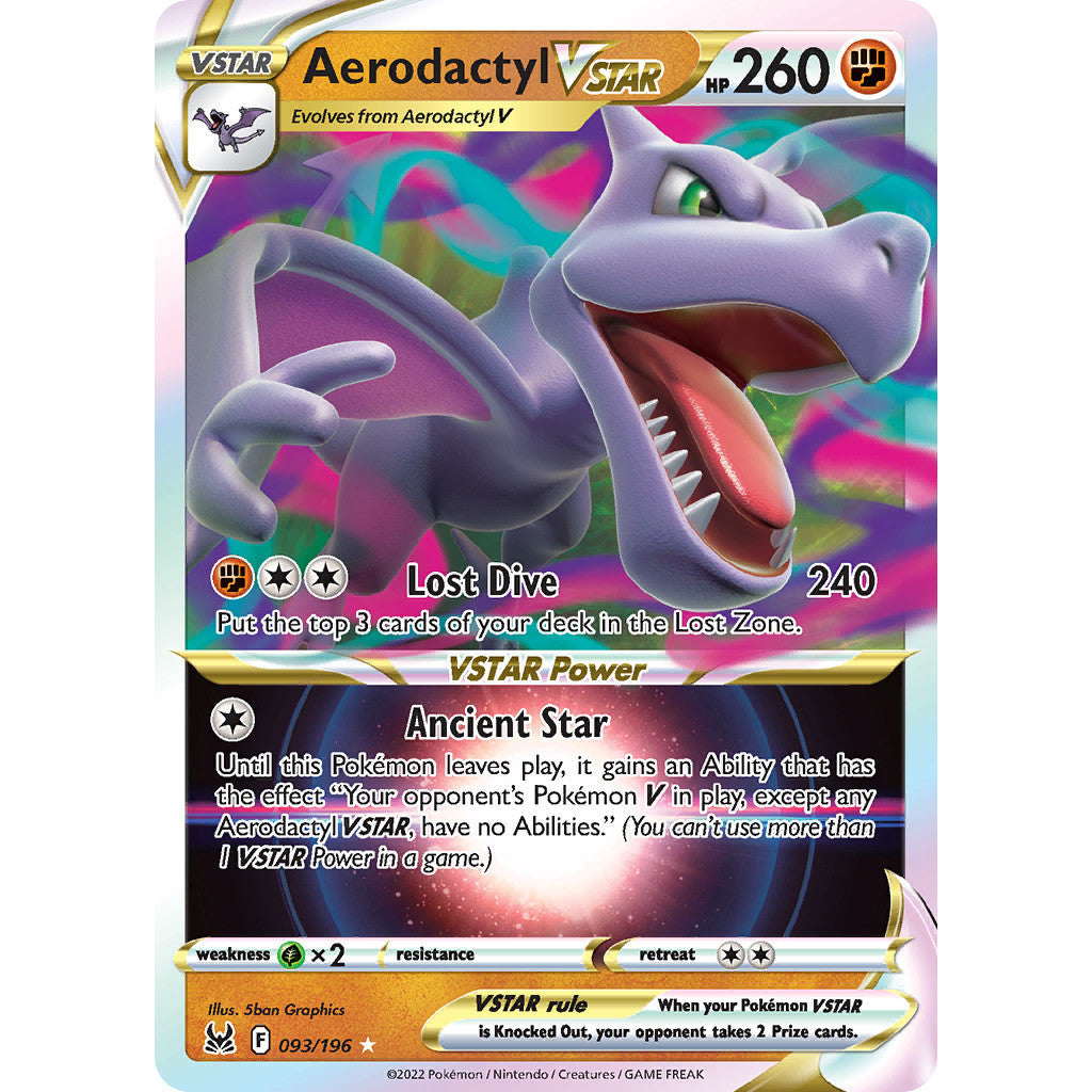 Aerodactyl VSTAR - 093/196 - Ultra Rare - Lost Origin - Pokemon TCG
