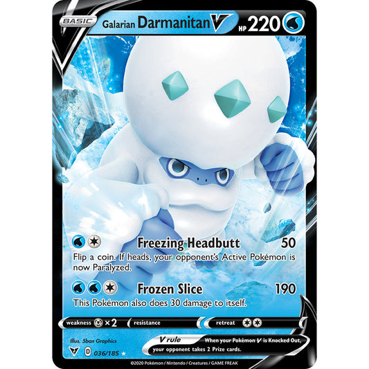 Galarian Darmanitan V - 036/185 - Ultra Rare - Vivid Voltage - Pokemon TCG