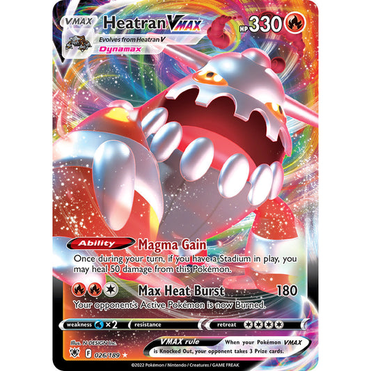 Heatran VMAX - 026/189 - Ultra Rare - Sword & Shield: Astral Radiance - Pokémon TCG