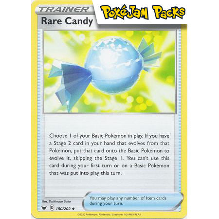 Rare Candy - 180/202 - Uncommon - Sword & Shield (Base Set) - Pokémon TCG