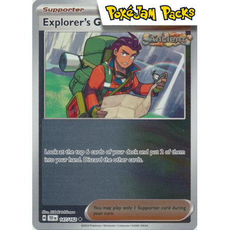 Explorer's Guidance - 147/162 - Uncommon Reverse Holo - Temporal Forces - Pokémon TCG