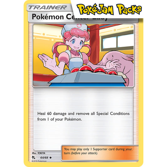 Pokemon Center Lady - 64/68 - Uncommon - Hidden Fates - Pokémon TCG