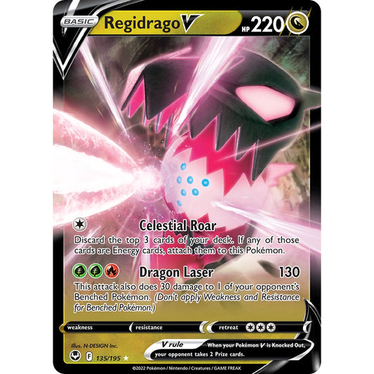 Regidrago V - 135/195 - Ultra Rare - Silver Tempest - Pokemon TCG