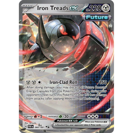 Iron Treads ex - 066/091 - Ultra Rare - Paldean Fates - Pokemon TCG