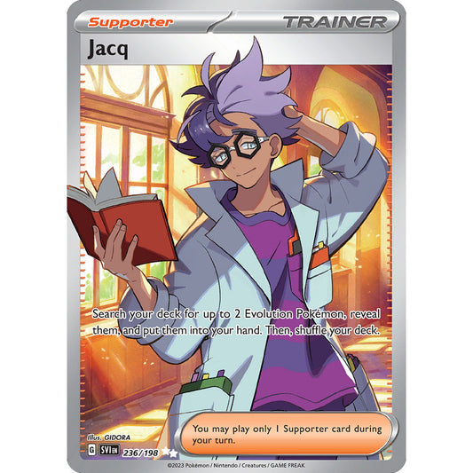Jacq - 236/198 - Full Art Secret Rare - Scarlet & Violet - Pokemon TCG
