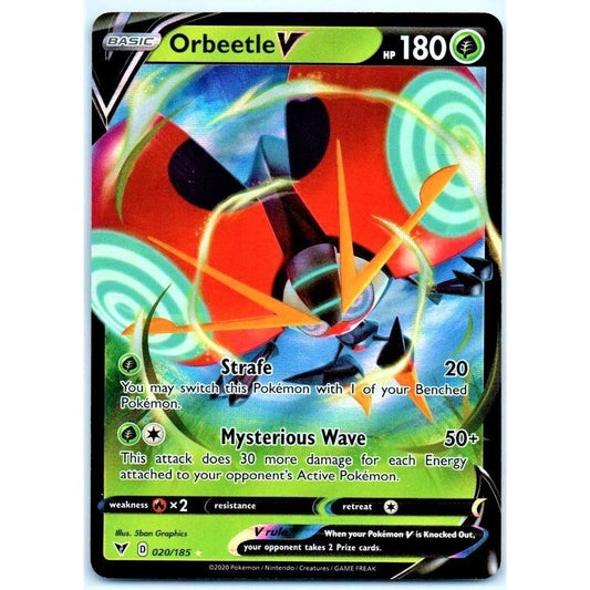 Orbeetle V - 020/185 - Ultra Rare - Sword & Shield: Vivid Voltage - Pokemon TCG