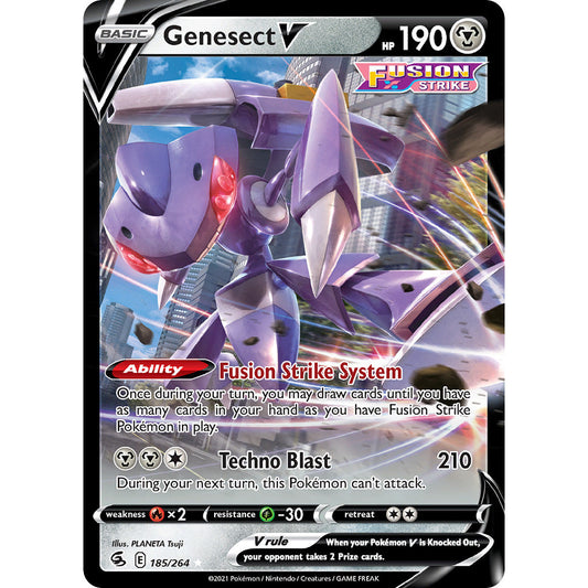 Genesect V - 185/264 - Ultra Rare - Fusion Strike - Pokemon TCG