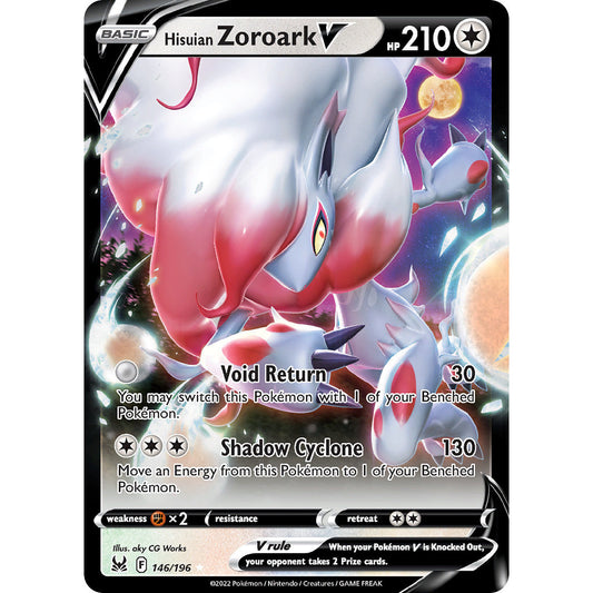 Hisuian Zoroark V - 146/196 - Ultra Rare - Sword & Shield: Lost Origin - Pokémon TCG