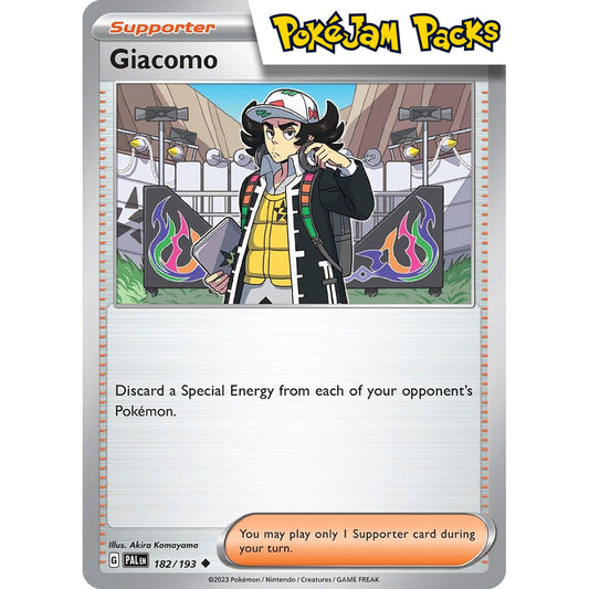 Giacomo - 182/193 - Uncommon - Paldea Evolved - Pokémon TCG