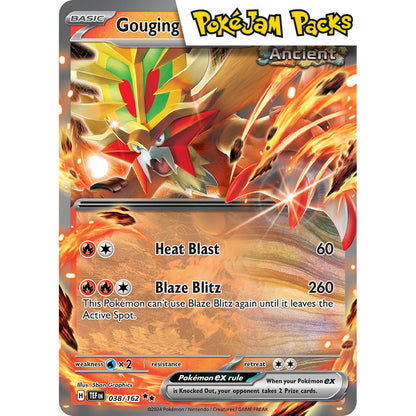 Gouging Fire ex - 038/162 - Ultra Rare - Scarlet & Violet: Temporal Forces - Pokémon TCG