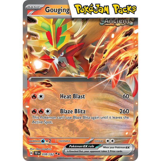 Gouging Fire ex - 038/162 - Ultra Rare - Scarlet & Violet: Temporal Forces - Pokémon TCG