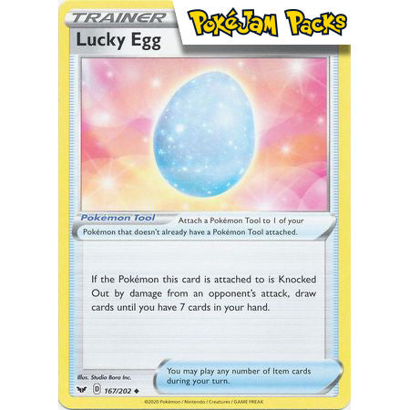 Lucky Egg - 167/202 - Uncommon - Sword & Shield - Pokémon TCG