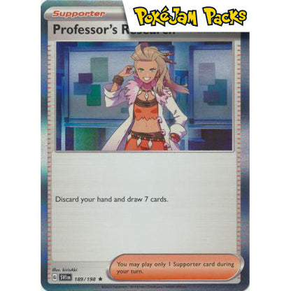 Professor's Research (Professor Sada) - 189/198 - Holo Rare - Scarlet & Violet - Pokémon TCG