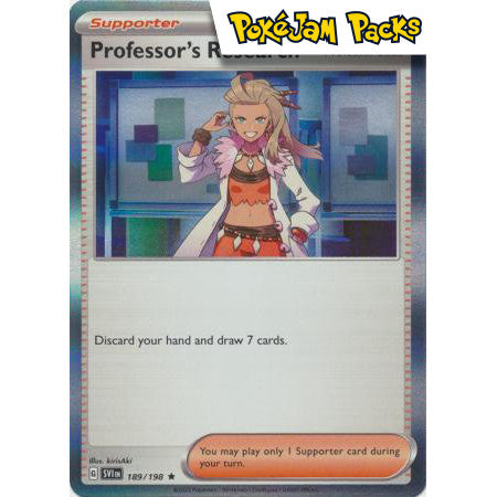 Professor's Research (Professor Sada) - 189/198 - Holo Rare - Scarlet & Violet - Pokémon TCG