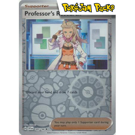 Professor's Research (Professor Sada) - 189/198 - Reverse Holo - Scarlet & Violet - Pokémon TCG