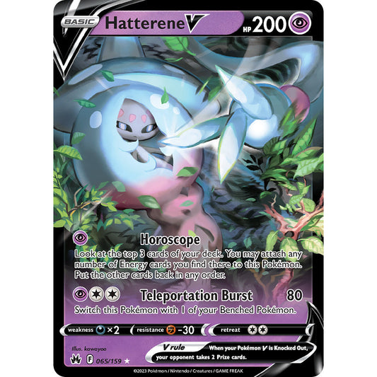 Hatterene V - 065/159 - Ultra Rare - Crown Zenith - Pokemon TCG