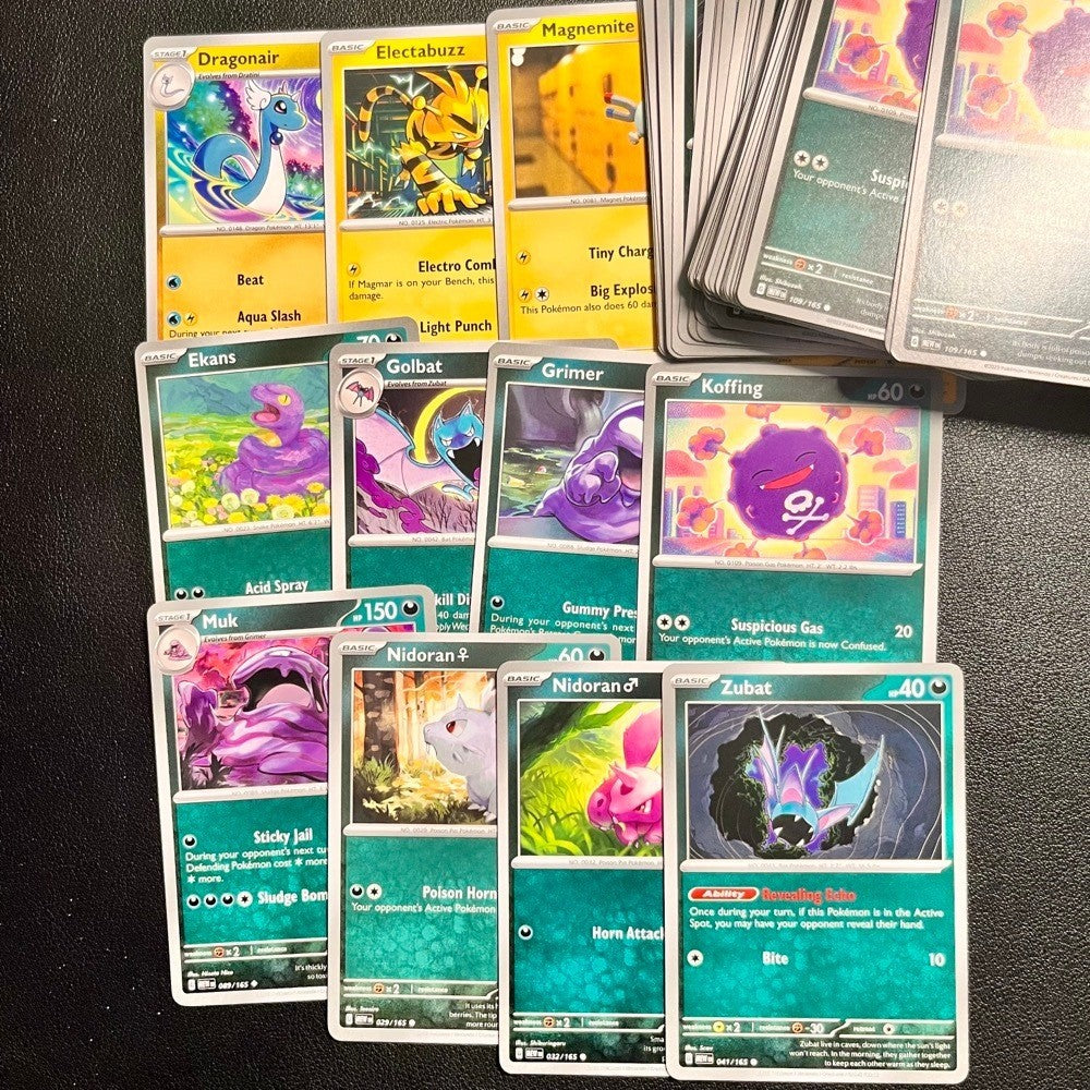 Pokémon - Lightning, Darkness & Dragon Common/Uncommon Singles - Scarlet & Violet 151