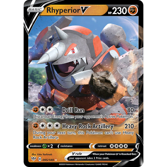 Rhyperior V - 095/189 - Ultra Rare - Sword & Shield: Darkness Ablaze - Pokémon TCG