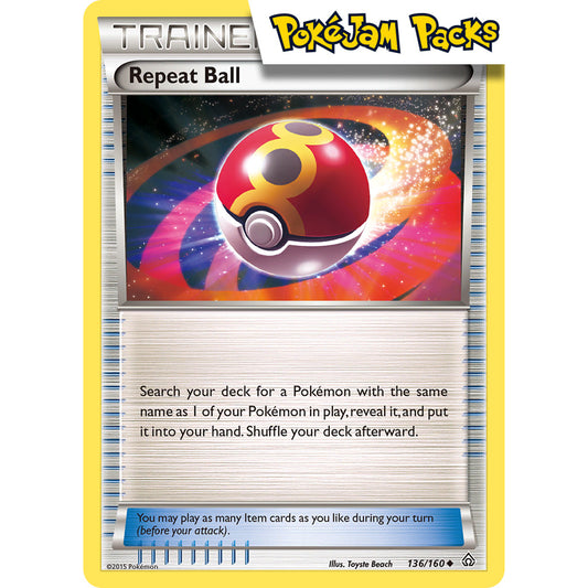 Repeat Ball - 136/160 - Uncommon - XY: Primal Clash - Pokémon TCG