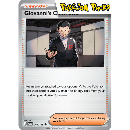 Giovanni's Charisma - 161/165 - Uncommon - Scarlet & Violet 151 - Pokémon TCG