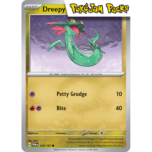 Dreepy - 128/167 - Common - Twilight Masquerade - Pokémon TCG