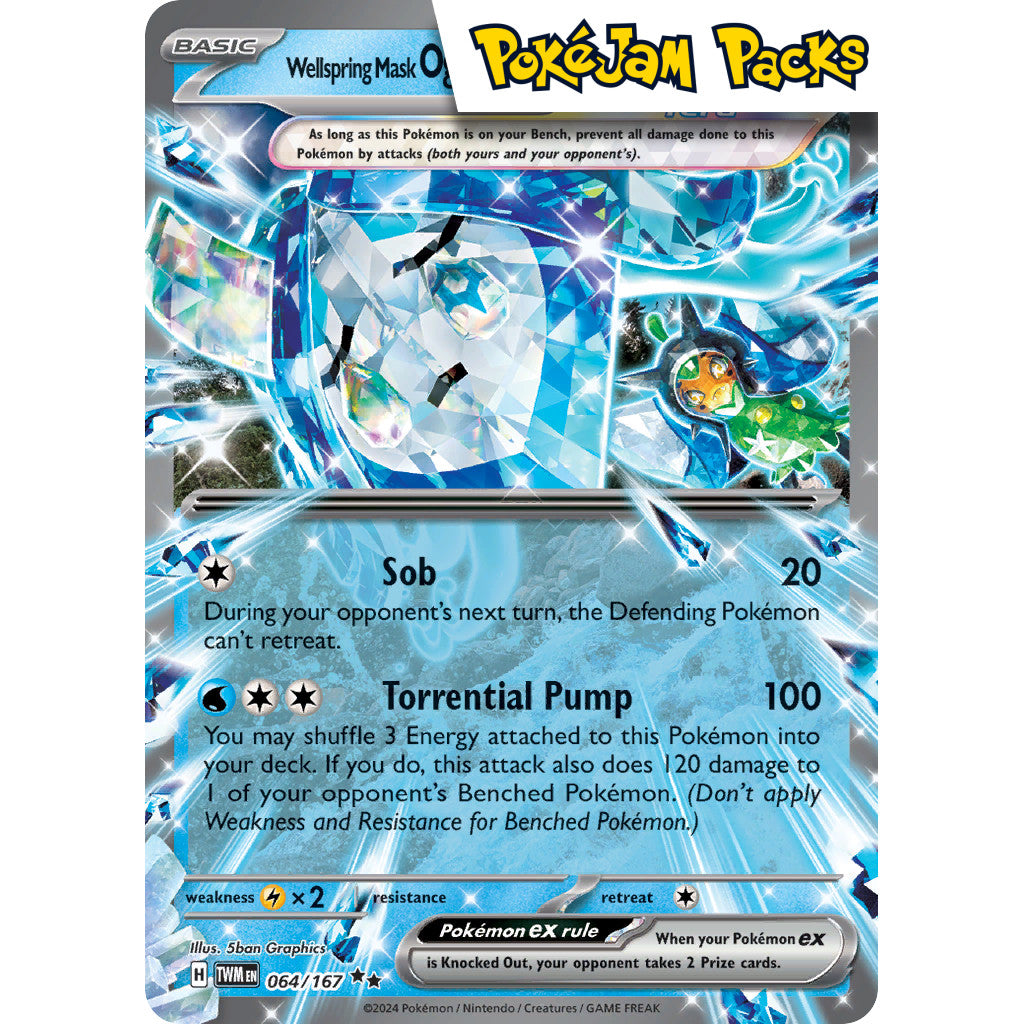 Wellspring Mask Ogerpon ex - 064/167 - Ultra Rare - Twilight Masquerade - Pokémon TCG