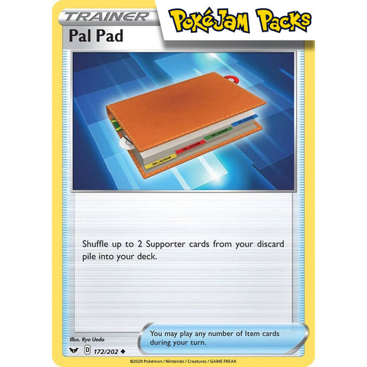 Pal Pad - 172/202 - Uncommon - Sword & Shield - Pokémon TCG
