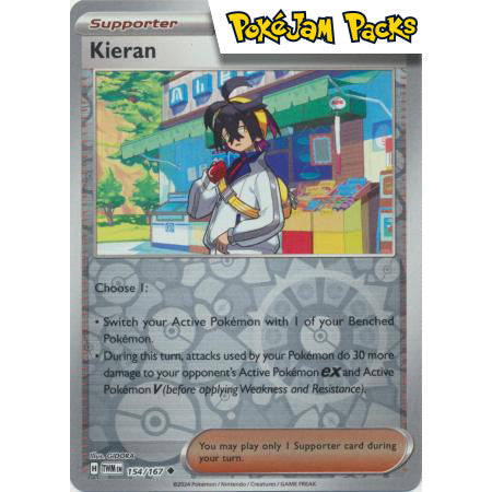 Kieran - 154/167 - Uncommon Reverse Holo - Twilight Masquerade - Pokémon TCG
