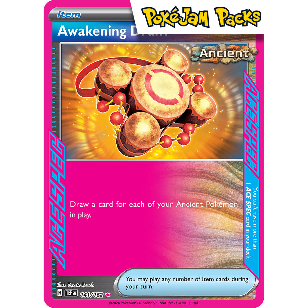 Awakening Drum - 141/162 - Ace Rare - Temporal Forces - Pokémon TCG