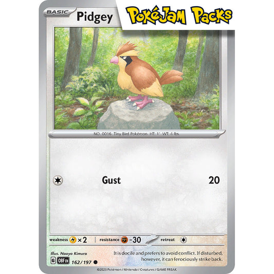 Pidgey - 162/197 - Common - Obsidian Flames - Pokémon TCG