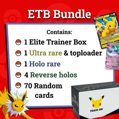 Pokémon Card Bundles - 40+ Authentic Card Pack with Guaranteed Rare - Perfect for Gifts & Collectors