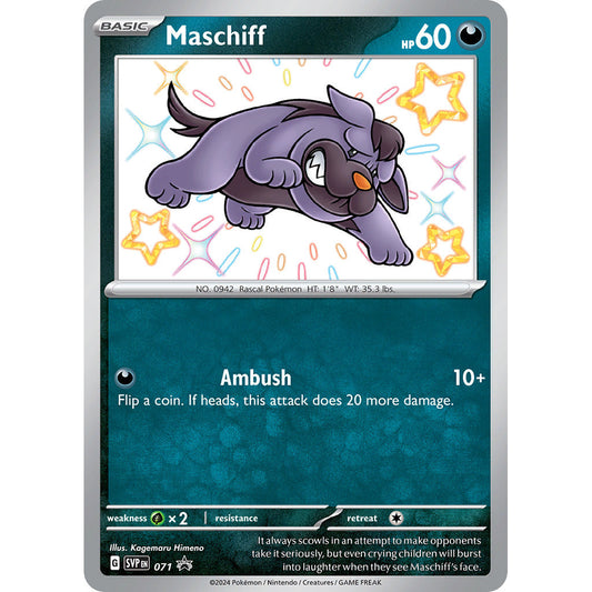 Maschiff - SVP071 - Shiny Promo - Scarlet & Violet Promos - Pokémon TCG