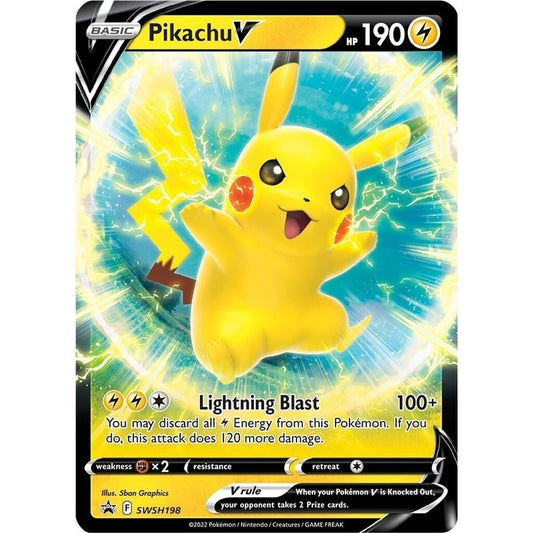 Pikachu V - SWSH198 - Promo - Sword & Shield Promos - Pokemon TCG