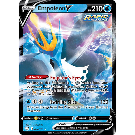 Empoleon V - 040/163 - Ultra Rare - Battle Styles - Pokemon TCG