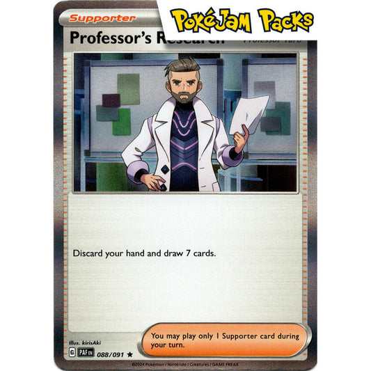 Professor's Research (Professor Turo) - 088/091 - Holo Rare - Paldean Fates - Pokémon TCG