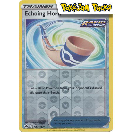 Echoing Horn - 136/198 - Uncommon Reverse Holo - Sword & Shield: Chilling Reign - Pokémon TCG