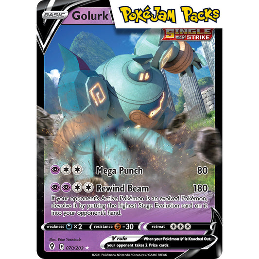 Golurk V - 070/203 - Ultra Rare - Evolving Skies - Pokémon TCG
