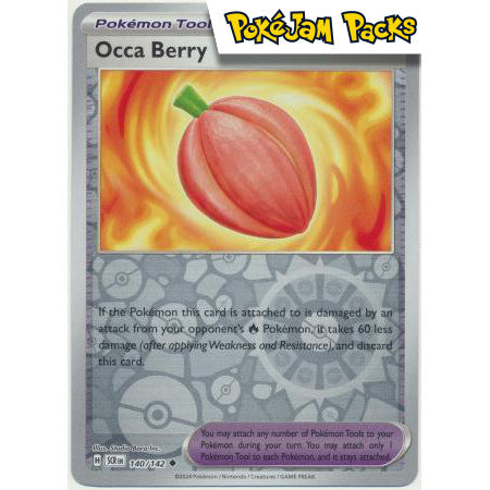 Occa Berry - 140/142 - Uncommon Reverse Holo - Stellar Crown - Pokémon TCG